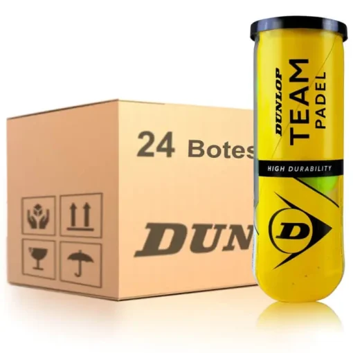 Caja Pelotas Padel Team Dunlop X24 Tubos